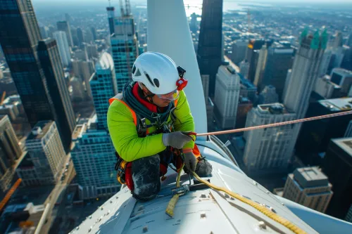 Maintenance éolienne urbaine  :  assurer performance et longévité.