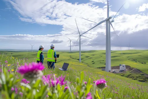Optimisation du rendement d'un parc éolien.