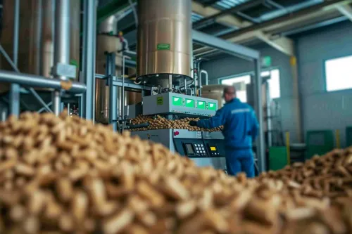 Chaudière biomasse performante, rendement optimisé.